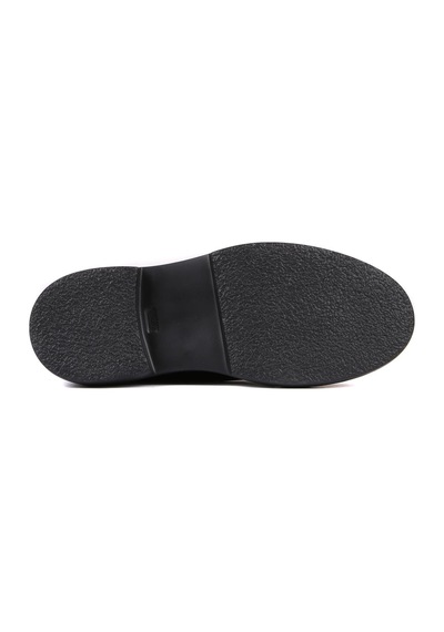 Shoetyle - Siyah Deri, Süet Fermuarlı Erkek Bot 250-085-1078 Siyah
