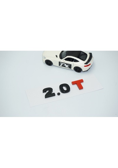 Dk Tuning 2.0t Bagaj Siyah Kırmızı Yazı Logo Volkswagen İle Uyuml