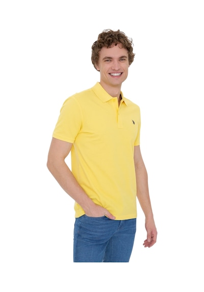 U.S. Polo Assn. Erkek Polo Yaka T-shirt 1350446 Sari