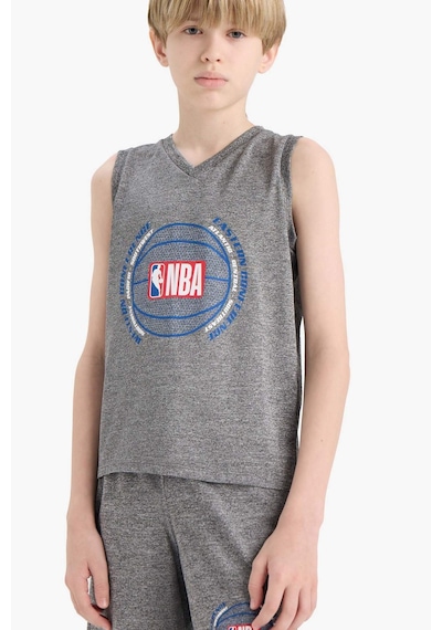 Defacto Erkek Çocuk Nba Wordmark V Yaka Atlet E4847a825hsgr210 Gri