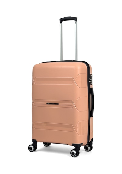 Reymond Luggage Lucas Polipropilen Kırılmaz Valiz, Orta Boy Pudra