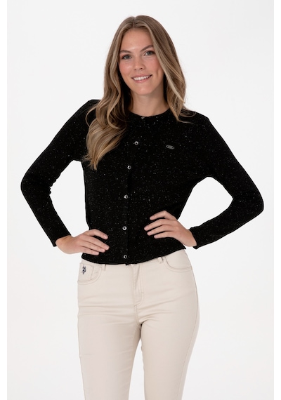 U.s. Polo Assn. Kadın Siyah Hırka Triko 50310009-vr046 Siyah