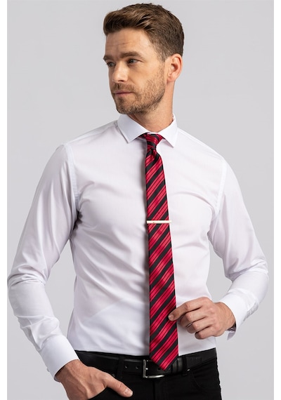 Tudors Slim Fit Dar Kesim Düz Erkek Gömlek-5178 Beyaz Tudors Slim Fit Dar Kesim Düz Erkek Gömlek-5178 Beyaz