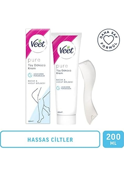 Veet Pure Tüy Dökücü Krem Hassas Ciltler İçin 200 Ml