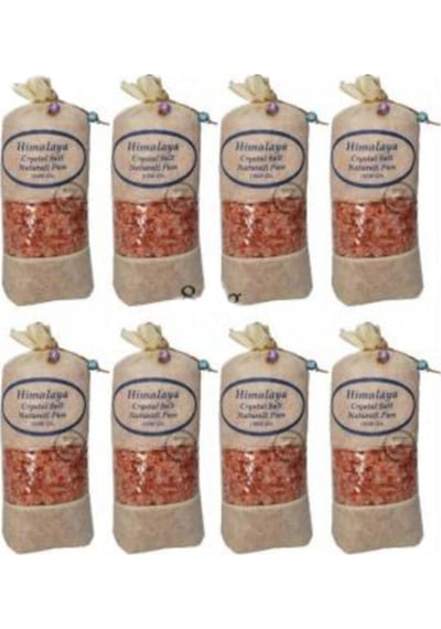 Tuzu Iri Tane Granül Pembe Renk 8 Kg. 8 Adet Bez Torbada