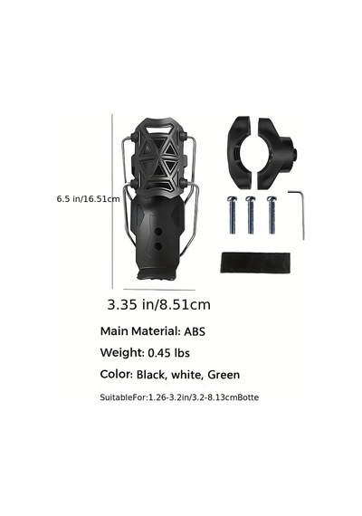 H371 Universal Bisiklet Termos Tutucu 360 Dönebilen Motosiklet Suluk Gidon Tipi Bardak Tutucu 1.26-3.2 Çok Renkli