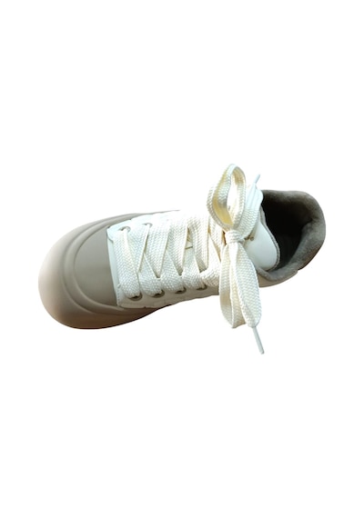 Guja 26k426-1 Kadın Kalın Taban Sneaker Ayakkabı Bej Siyah