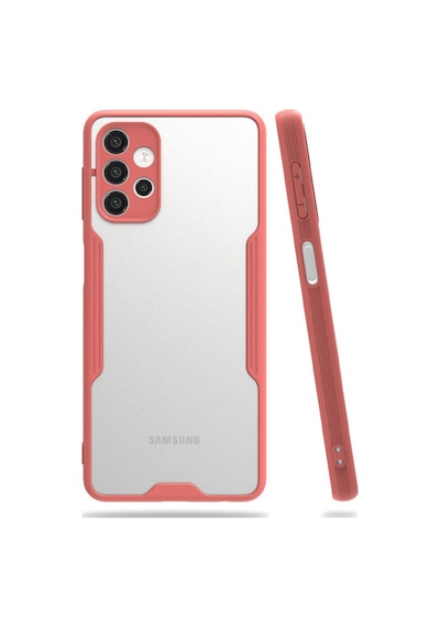 Samsung Galaxy Uyumlu A72 Kılıf Platin Matte Silikon Arka Kapak