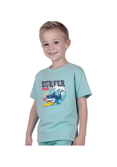 Fyk Kids Erkek Çocuk Tişört-kapri Baskılı Alt-üst Takım Mint Yeşil Fyk Kids Erkek Çocuk Tişört-kapri Baskılı Alt-üst Takım Mint Yeşil