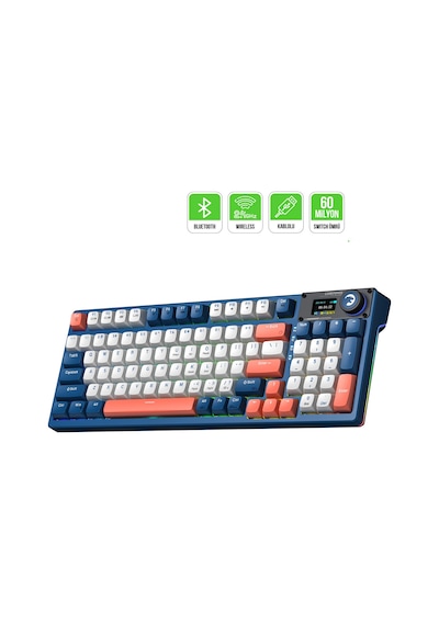 Gamepower Gasket Elite Kablolu-Kablosuz Rgb Mekanik Oyuncu Klavyesi