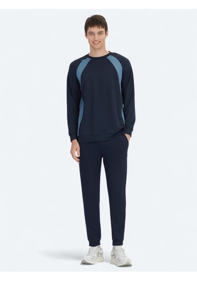 Kip Lacivert Bisiklet Yaka Sweatshirt Lacivert -