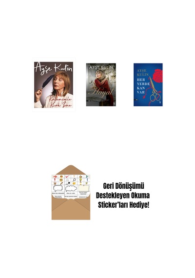 Kalemimle Kırk Sene Ciltli + Hayal + Her Yerde Kan Var Ciltli + Okuma Sticker'ları