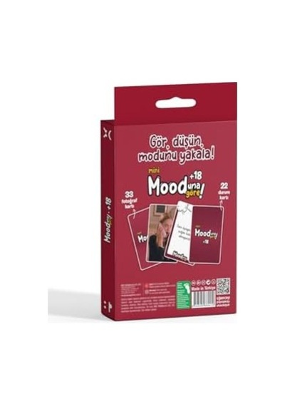 Mooduna Göre Mini +18 Kart Oyunu, 33 Fotoğraf Kartı Ve 22 Durum Kartı, Çiftler İçin
