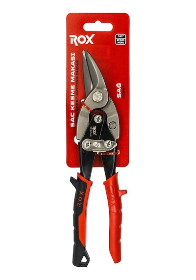 Rox 0255 Mafsallı Sac Kesme Makası 10" 250mm Sağ Kesim