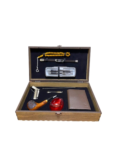 Pipsan Pipo Ahlat Ağacı Balsa Filitreli Çakmaklı Cüzdan Bileklik Tesbih Set 605738-509162