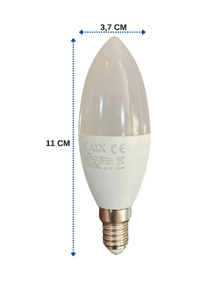 Ct-4079 7w Buji Led Ampul 3200k Günışığı E14 5 Adet 5'li Gün Işığı E14 Led Ampul 7 Watt Yok Tr