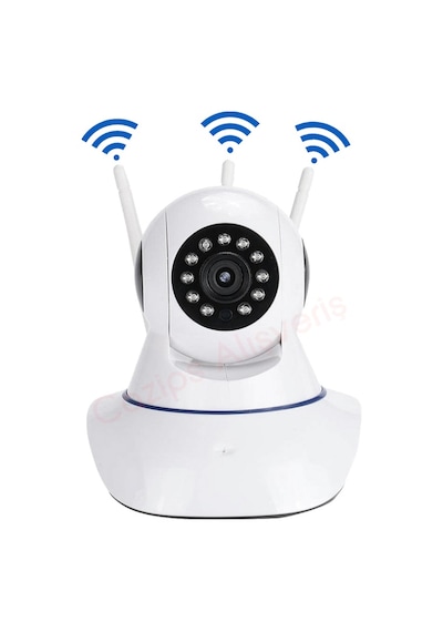 Gece Görüşlü HD 360 Derece WIFI İp Kamera Güvenlik Kamera 32 GB