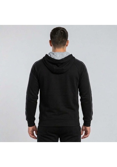 Siyah Joma Erkek Günlük Kapşonlu Sweatshırt Full Zip Poly.corner 4241302