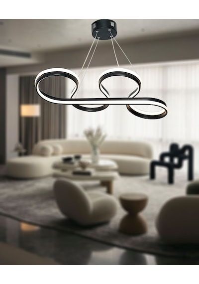 Tt309-Sy Tt Aydınlatma Yılan Modeli Mat Siyah 2 Renk Modüllü Led