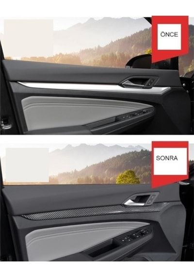 Artı Tunıng Volkswagen Golf 8 Uyumlu Kapı Iç Çıtası / Karbon