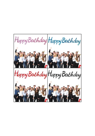 Happy Birthday Simli Folyo Karton Banner, 2 Mt - Pembe 0  -  99