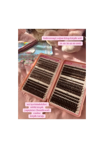 Suvea Beauty 600 Adet Kahverengi Dıy Takma Kirpik