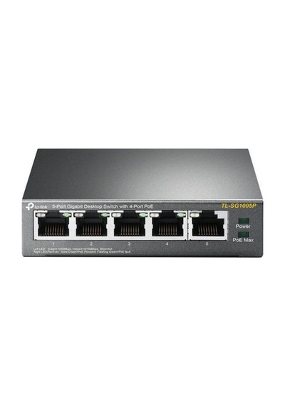 Tp Link 5 Port 10/100/1000 Mbps Switch 4 Port Poe Tl Sg1005P Tp Link 5 Port 10/100/1000 Mbps Switch 4 Port Poe Tl Sg1005P
