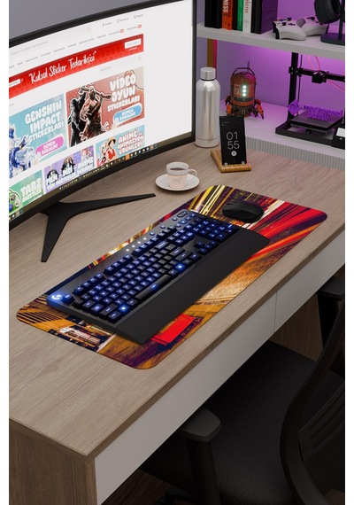 London Londra İngiltere 2 V3 70x30 Xl Gaming Kauçuk Kaymaz Taban Mouse Pad Fare Altlığı