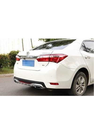Fetih Oto Toyota Corolla Uyumlu Arka Tampon Difüzör Amg Tip Gri Renk 2013 - 2018