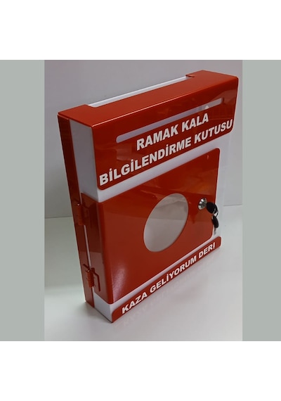 Kırmızı Pleksi A-4 Ramak Kala Kutusu