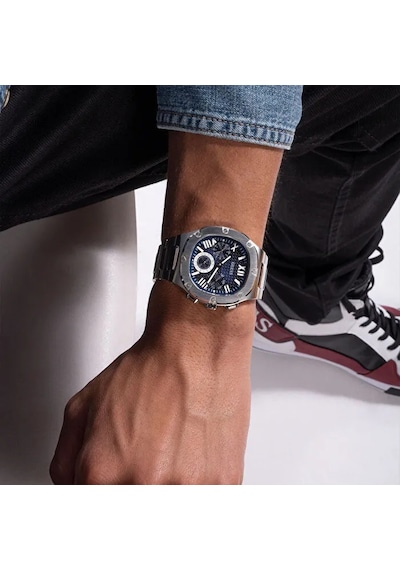 Guess Gugw0572g Çelik Metalik Gri 42 Mm Erkek Kol Saati