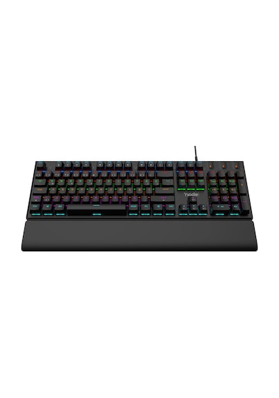 Nova Mk104 Rainbow Bilek Destekli Türkçe Fullanti-ghosting Mekanik Oyuncu Klavyesi Siyah Red Switch