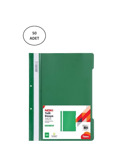 Noki Eco Telli Dosya Yeşil 50 Li