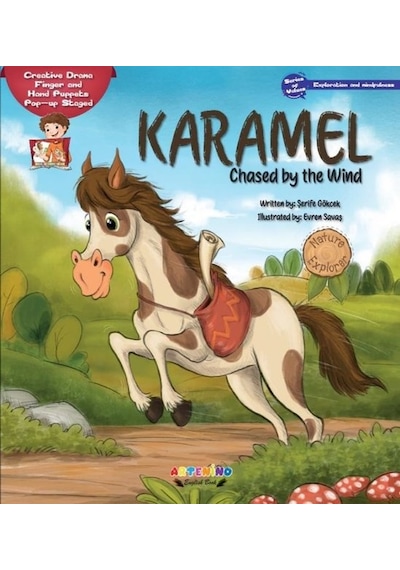 Karamel Chased By The Wind - Creative Drama Finger and Hand Puppets Pop-up Staged - Şerife Gökcek - Artenino Yayıncılık