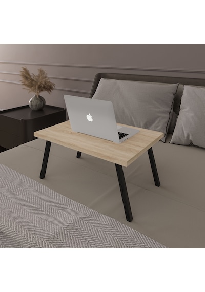 Asra Trend Katlanır Laptop Çalışma Masası LAPTOPMASA01 %100 MDF Yatak Sehpası Sonoma