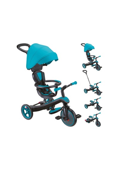 Globber Explorer 4in1 Trike Bisiklet Mavi Çok Renkli
