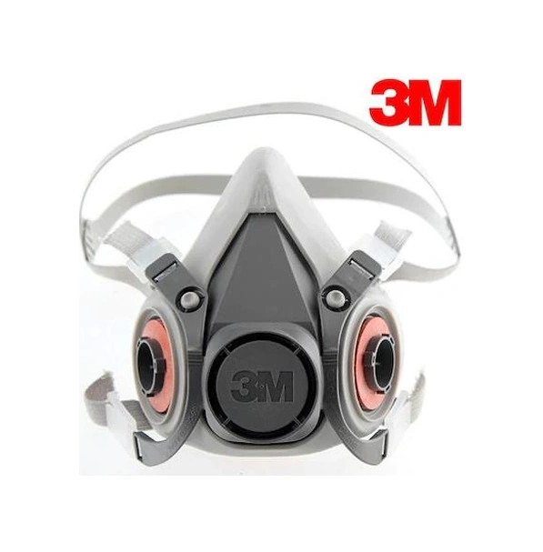 3m 6200 Yarım Yüz Maskesi + 3m 6059 Abek Filtre + 3m 5925 P2 Filtre +k501 Kapak