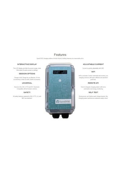 Openevse Kit-50 Elekterikli Araç Şarj İstasyon Kiti 50a