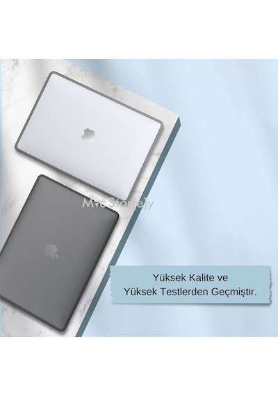 Apple Uyumlu MacBook Pro 13inç M1-m2, Tpu Outdoor A1706 A1708 A1989 A2159 A2251 A2289 A2338 İle Siyah