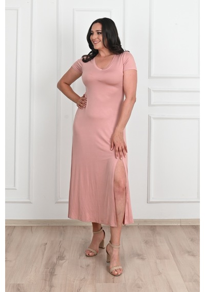 Koza Butik Kadın Yırtmaç Detaylı Elbise 5174-23 001
