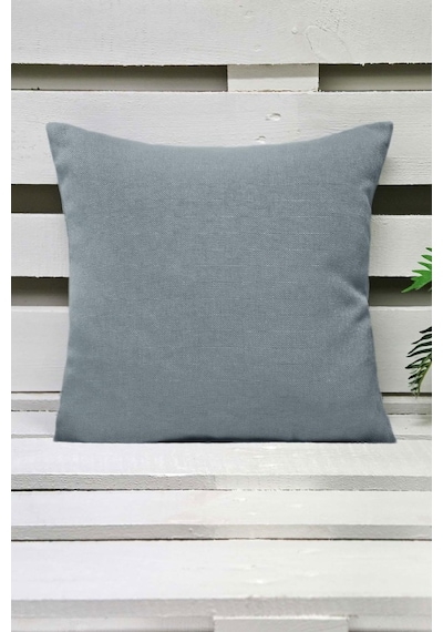 Melodie Keten Kırlent Kılıfı Açık Mavi 45X45 Cm
