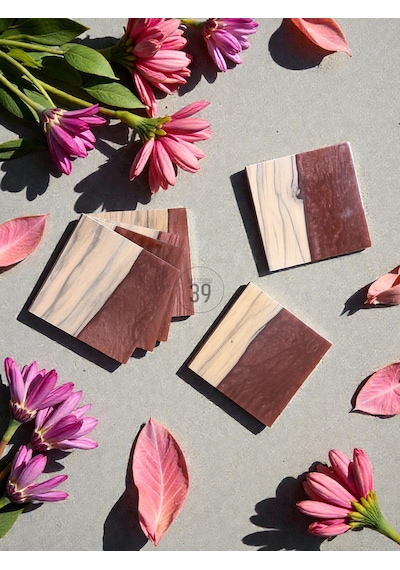 Ceviz & Kahverengi Bakır Epoksi Bardak Altlığı Seti 6 Lı, El Yapımı Ceviz Ahşap, 12x12 Cm, Modern & Şık Tasarım Koyu Kahverengi Ceviz & Kahverengi Bakır Epoksi Bardak Altlığı Seti 6 Lı, El Yapımı Ceviz Ahşap, 12x12 Cm, Modern & Şık Tasarım Koyu Kahverengi