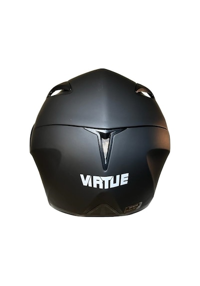 Vırtue Vizörlü Çene Açılır Motosiklet Kaskı Mat Siyah