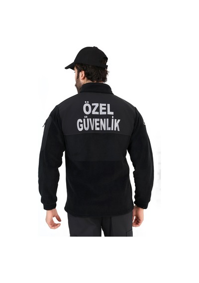 Özel Güvenlik Soft Shell Robalı Polar Mont Siyah