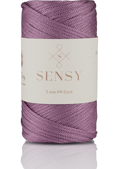 Polyester Makrome İp 3 Mm 250 Gram Makrome İp Mürdüm 120 Metre Supla İp Ve Çanta İpliği