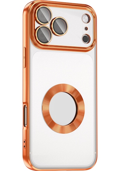 Apple Uyumlu iPhone 17 Pro Max Kılıf Kamera Korumalı Logo Gösteren Zore Omega Kapak - Lila Lila