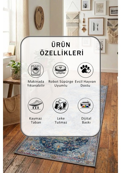 A-26 Yıkanabilir Yolluk Mor