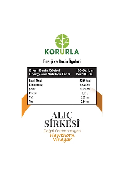 Alıç Sirkesi Doğal Fermantasyon 500 Ml