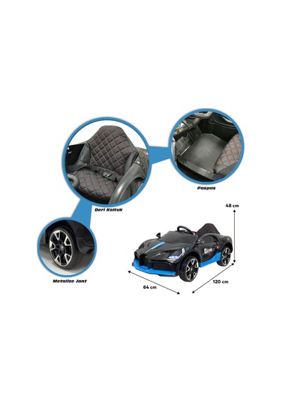 Style Gt 12 Volt Akülü Araba Siyah