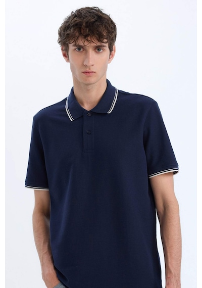 DeFacto Regular Fit Polo Yaka Waffle Kısa Kollu Tişört D7932AX25SPNV135 DeFacto Regular Fit Polo Yaka Waffle Kısa Kollu Tişört D7932AX25SPNV135
